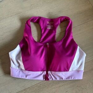 Tek Gear zip Up Sports Bra Size M